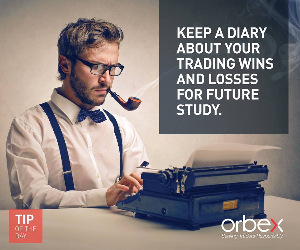 Keep a diary about your trading