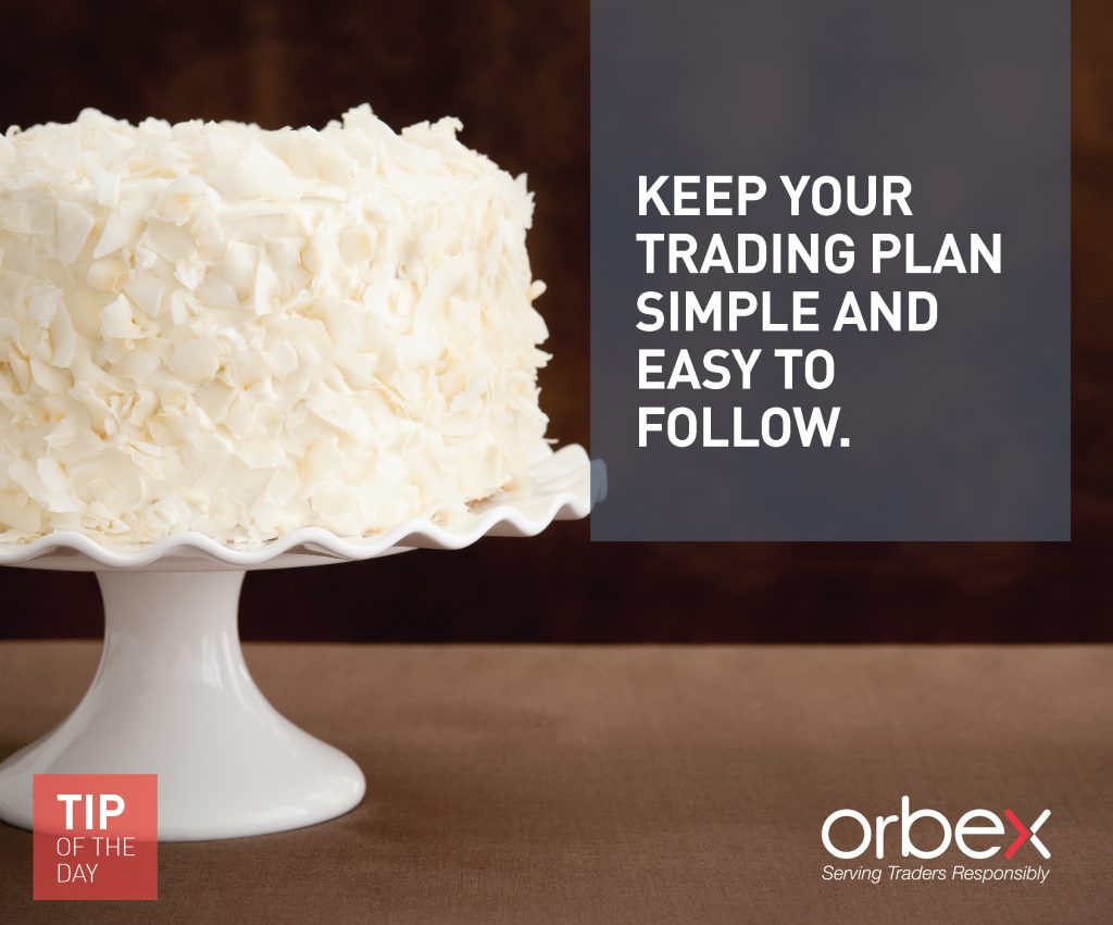 Keep your trading plan simple and easy to follow