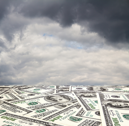 Dark clouds settled over the US dollar