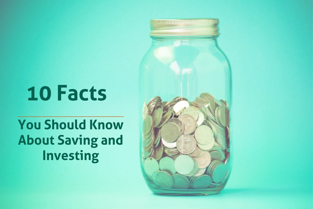 Image featuring 10 important facts to improve saving and investing habits