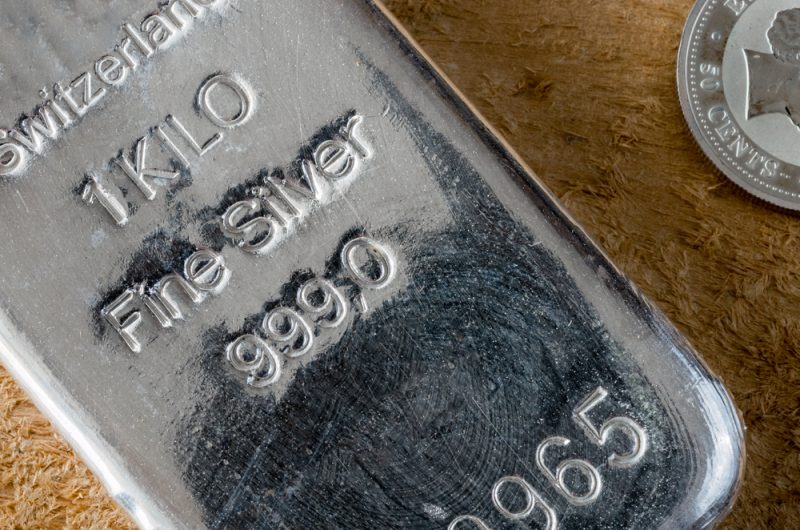 Silver bullion bar
