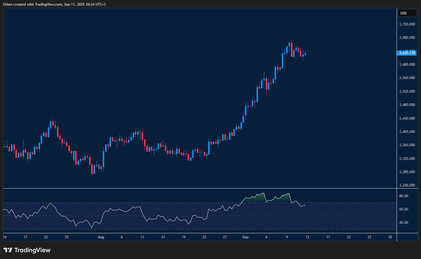 الذهب: الذهب يواصل الصعود مع مقاومة قصيرة المدى ودعم رئيسي يحافظ على الاتجاه الصاعد.